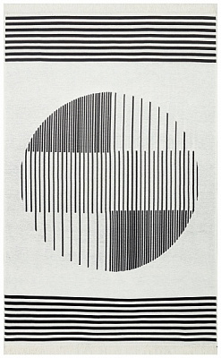 Ковер Ekohali Arya AR 25 White Black 120x180 см двусторонний 