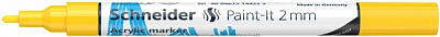 Маркер акриловый Schneider Paint-it 310 2 мм S120105 желтый 