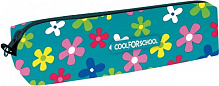 Пенал школьный мягкий Floral CF85210 Cool For School голубой с рисунком