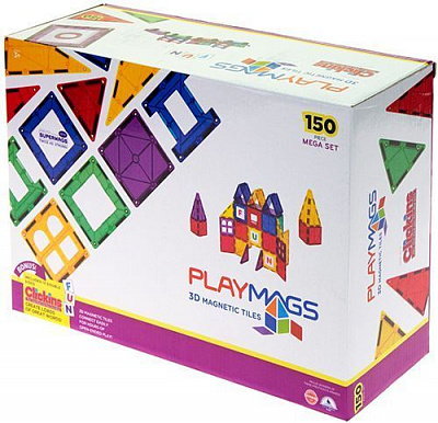 Конструктор Playmags Магнитный набор 150 элементов PM156