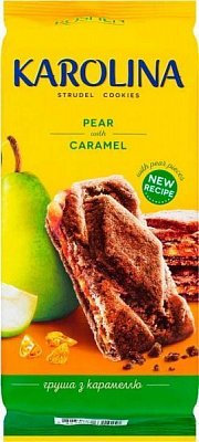 Печиво Roshen здобне з грушею і карамеллю Karolina 168 г (4823077631429)