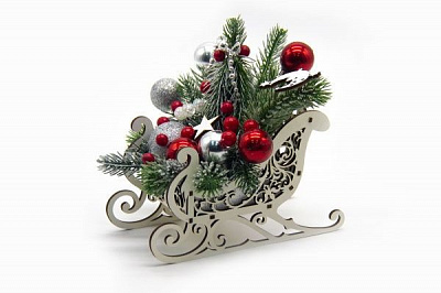 Декорація новорічна Санчата № 23 1167