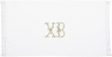 Полотенце пасхальное ХВ с кружевом 40x75 см белый с золотым