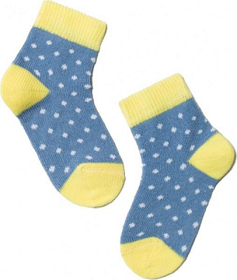 Шкарпетки дитячі Conte-Kids TIP-TOP 214 р.10 джинс-жовтий