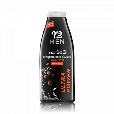 Гель Keff 3 в 1 MEN Ultra Power для душу, волосся і обличчя 700 мл