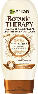 Бальзам Botanic Therapy Botanic Therapy Кокосовое молочко и масло макадамии для нормальных и сухих волоc 200 мл