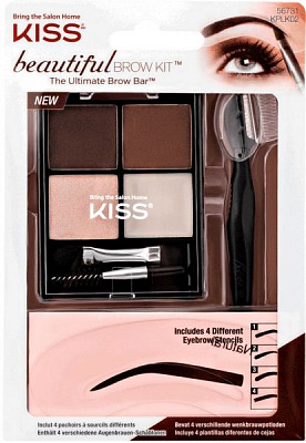 Набір для моделювання брів Kiss Beautiful Brow Kit