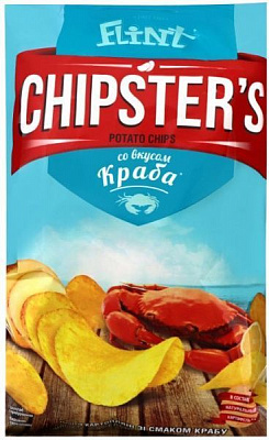 Чипси CHIPSTER'S зі смаком краба 70 г