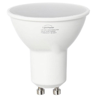 Лампа светодиодная LightMaster LB-640 MR16 матовая 8 Вт GU10 220 В 4000 K