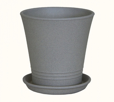 Горшок керамический Ориана-Запорожкерамика Модерн крошка круглый 1 л бежевый (068-1-019) 