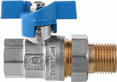 Кран кульовий Gross 15 ВЗ метелик