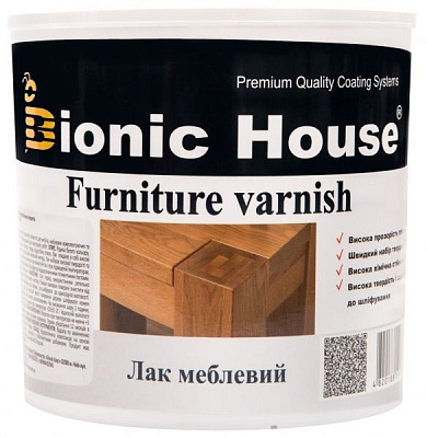 Лак мебельный L003 Bionic House полумат 2,5 л