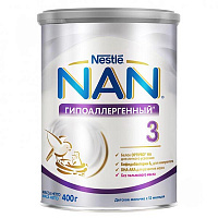 Сухая молочная смесь Nestle NAN Гипоаллергенный 3 Optipro HA 400 г 7613034080028.