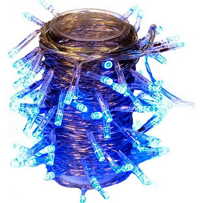 Гирлянда линейная Девилон LED 100 ламп 5 м синяя