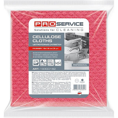 Набор салфеток универсальные PROservice розовая 18х38 см 5 шт./уп. розовый