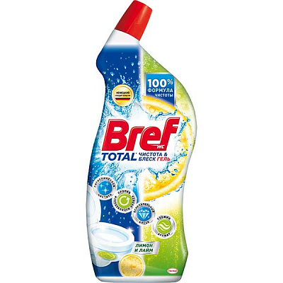 Засіб для чищення унітаза Bref WC Total Лимон і лайм