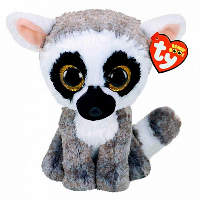 М'яка іграшка TY Beanie Boo's Лемур Linus 15 см 36224