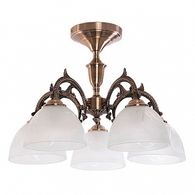 Люстра потолочная Blitz 5x40 Вт E27 латунь 1574-45 