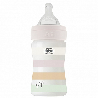 Пляшечка Chicco Well-Being Colors 0м+ 150 мл рожева (28611.11)
