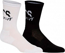 Носки Asics 2PPK Katakana Sock 3013A453-002 черный белый р.36-39