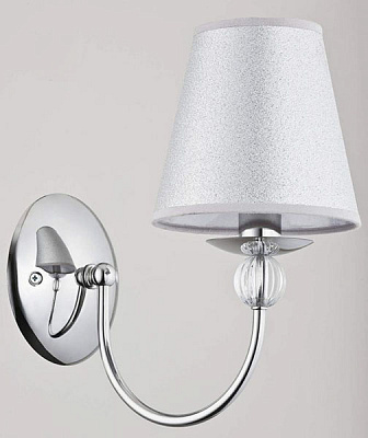 Бра ALFA Emmanuelle 1x40 Вт E14 серебристый 16710 