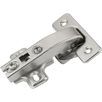 Петля накладная угол открытия 180° с установкой на глухие двери и монтажной планкой DC 