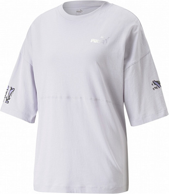 Футболка Puma POWER NOVA SHINE COLORBLOCK TEE 67444568 р.XL голубой