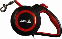 Поводок-рулетка AnimAll Reflector Красно-черный MS7110-3M