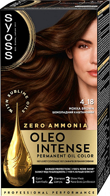 Фарба для волосся Syoss Oleo Intense №4-18 шоколадний каштановий 115 мл