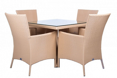 Комплект меблів TERICO Мілано на 4 персони білий