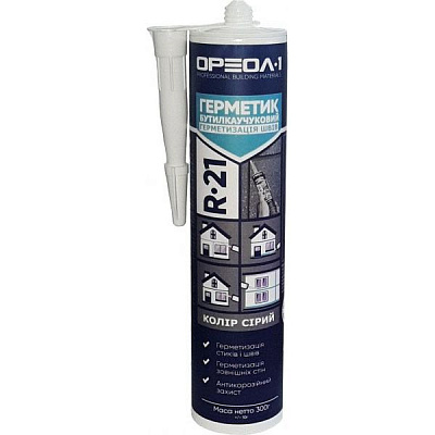 Герметик Ореол-1 R-21 бутилкаучуковий сірий 300мл