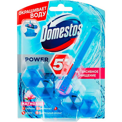 Туалетний блок Domestos Power 5 Видимий захист Квітковий букет 53 г