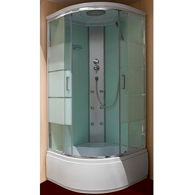 Гідромасажний бокс Water House WH -161 90x90 профіль хром, скло прозоре