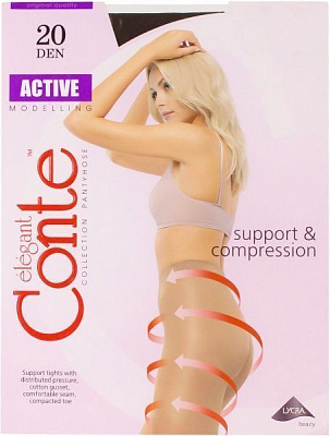 Колготки Conte ACTIVE 20 den moccа р. 3 мокко