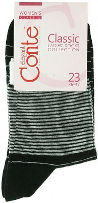 Носки женские Conte Classic р. 23 черный 058 