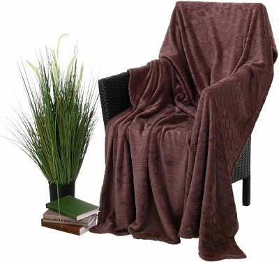 Плед Basic Iron 160x200 см коричневый La Nuit 