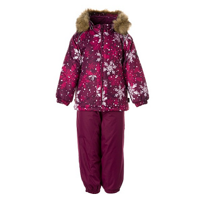 Комплект детской одежды для девочек HUPPA Avery рост 98 бордовый с принтом/бордовый 41780030-14334-098 