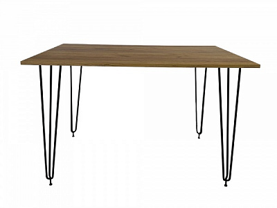 Стол Акрон 1200x800x750 мм черный/дуб крафт золотой 