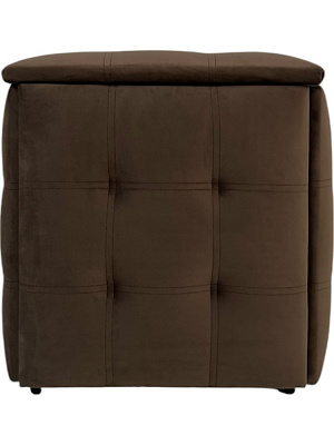 Пуф-трансформер TWINSANN 540х540 мм шоколадный/черный (9)