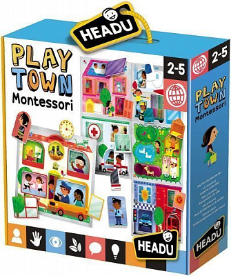 Игра-пазл Headu Монтессори_Мой город и его жители MU23615