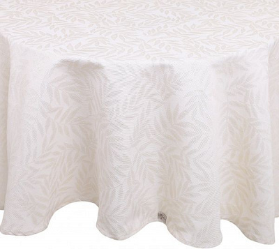 Скатерть Эльза d200 молочное золото Прованс 