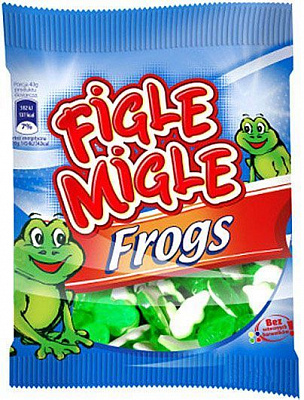 Цукерки жувальні Figle Migle Frogs 80 г (5904686160063)