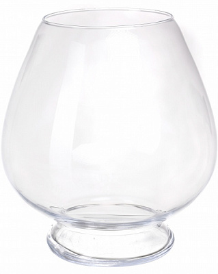 Ваза стеклянная Wrzesniak Glassworks Коньячка 17-10694 30 см прозрачная 