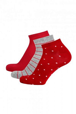 Набор носков женских Duna 1094 р. 23-25 вишневый 3 пар 