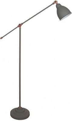 Торшер Arte Lamp Braccio A2054PN-1GY E27 60 Вт сірий