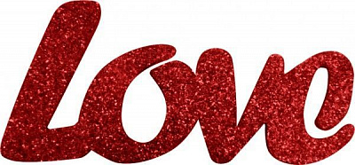 Декоративное изделие Слово Love-2 6,5 см 125106 Діамантові ручки