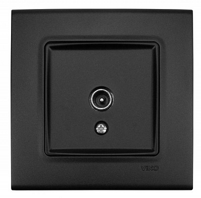 Розетка TV кінцева Viko Linnera Life чорна ніч