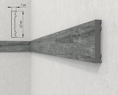 Молдинг 164-267 2800x7x40мм