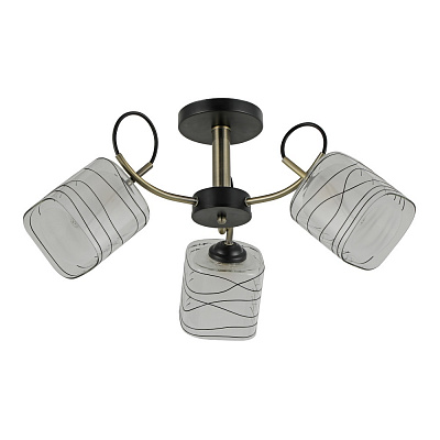 Люстра Miorro Milena 550х290 мм 3x40 Вт E27 латунь 51-311-149