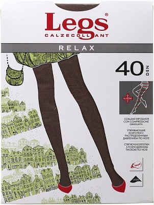 Колготки жіночі Legs 301 RELAX 40 den daino р. 4 засмага
